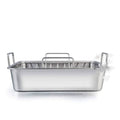  Premium Stainless Steel Baking Tray and Grill Set – 3-Piece Square Outdoor BBQ & Home Baking Cookware
