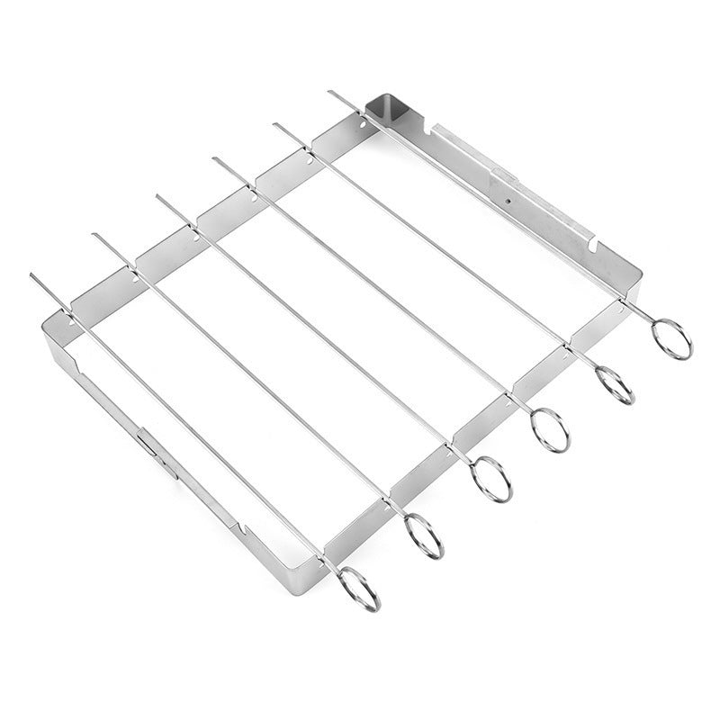 Stainless Steel Outdoor Barbecue Sign with Foldable BBQ Rack
