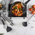 16-Piece Premium Stainless Steel & Silicone Cooking Utensil Set – Modern Kitchen Spatula and Spoon Kit
