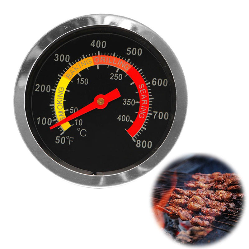 Premium Stainless Steel BBQ Smoker Grill Thermometer