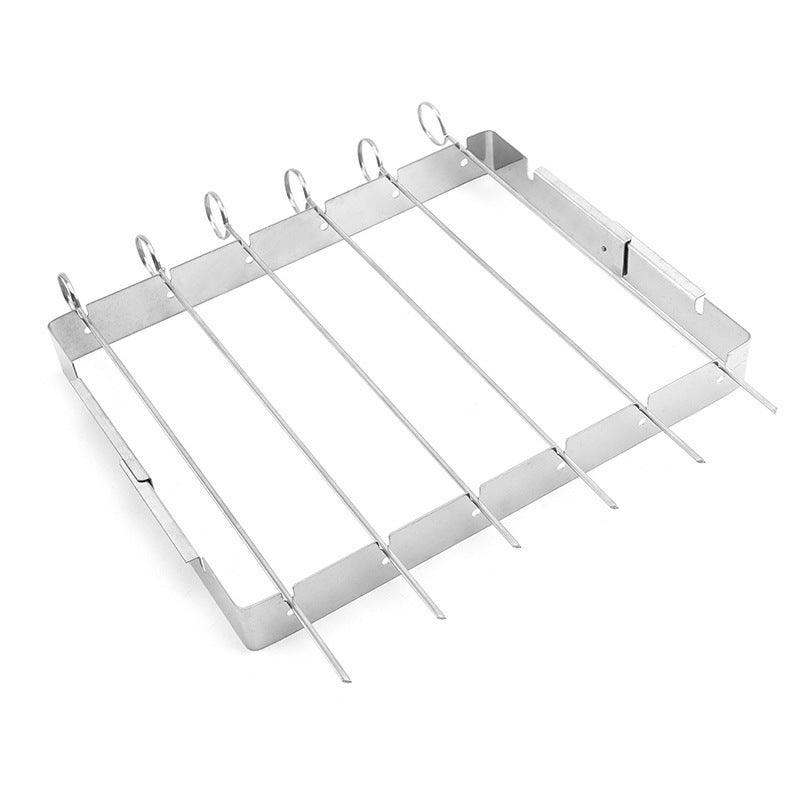 Stainless Steel Outdoor Barbecue Sign with Foldable BBQ Rack
