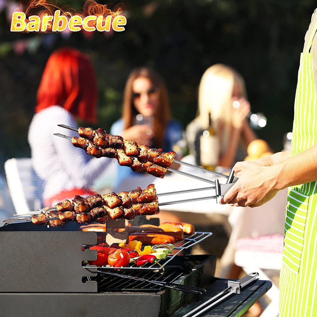 Stainless Steel Char Siu Barbecue Fork – Outdoor Portable Grill Utensil