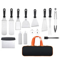 Cooking Shovel BBQ Shovel Teppanyaki Tool Set – Stainless Steel Grill Combination Kit (6pcs to 45pcs)