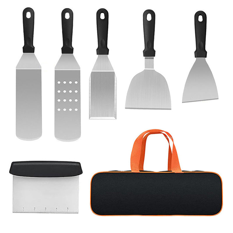 Cooking Shovel BBQ Shovel Teppanyaki Tool Set – Stainless Steel Grill Combination Kit (6pcs to 45pcs)