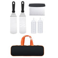 Cooking Shovel BBQ Shovel Teppanyaki Tool Set – Stainless Steel Grill Combination Kit (6pcs to 45pcs)