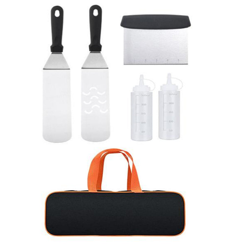 Cooking Shovel BBQ Shovel Teppanyaki Tool Set – Stainless Steel Grill Combination Kit (6pcs to 45pcs)