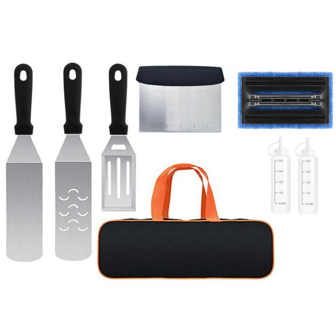 Cooking Shovel BBQ Shovel Teppanyaki Tool Set – Stainless Steel Grill Combination Kit (6pcs to 45pcs)