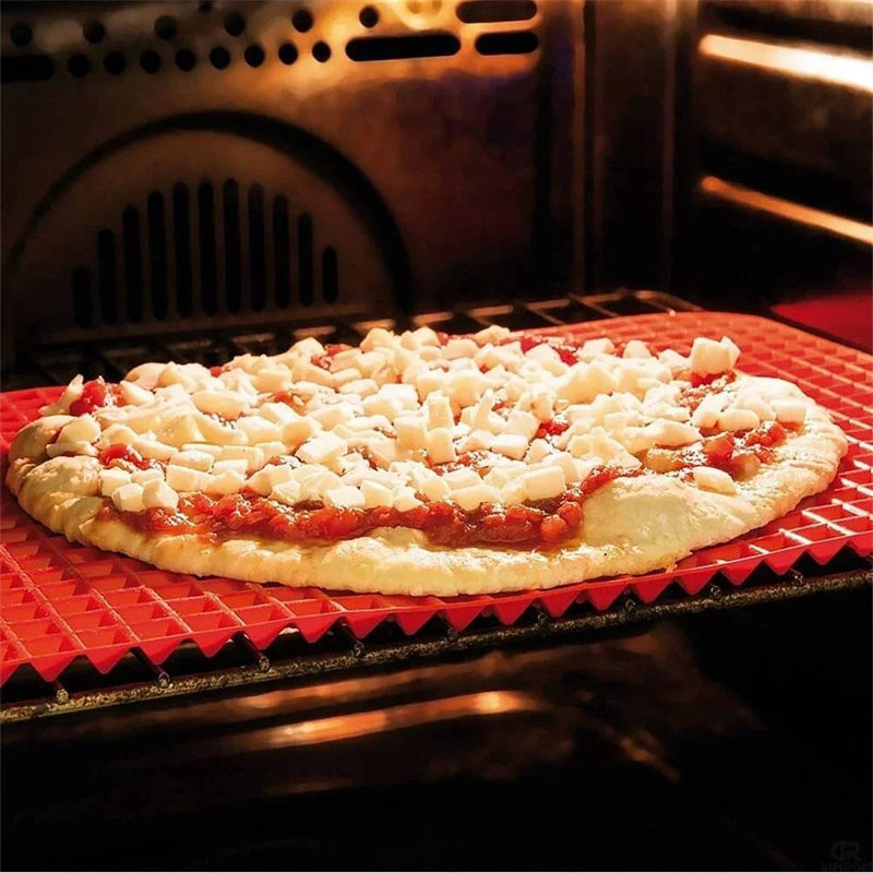 Non-Stick Silicone Pyramid Baking Mat – Heat-Resistant BBQ Cooking Grid for Oven & Microwave Use
