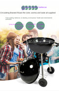 3.5-Inch Portable Charcoal BBQ Grill – Heat & Pressure Resistant Outdoor Cooking
