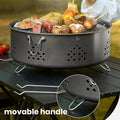 Detachable Stainless Steel Portable Campfire Grill for Outdoor BBQ, Camping & Picnics