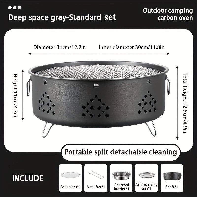  Portable BBQ Stove for Outdoor Camping & Family Dinners