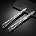 Premium 304 Stainless Steel Japanese BBQ Tongs – 24cm Barbecue Clip