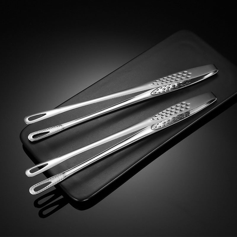 Premium 304 Stainless Steel Japanese BBQ Tongs – 24cm Barbecue Clip