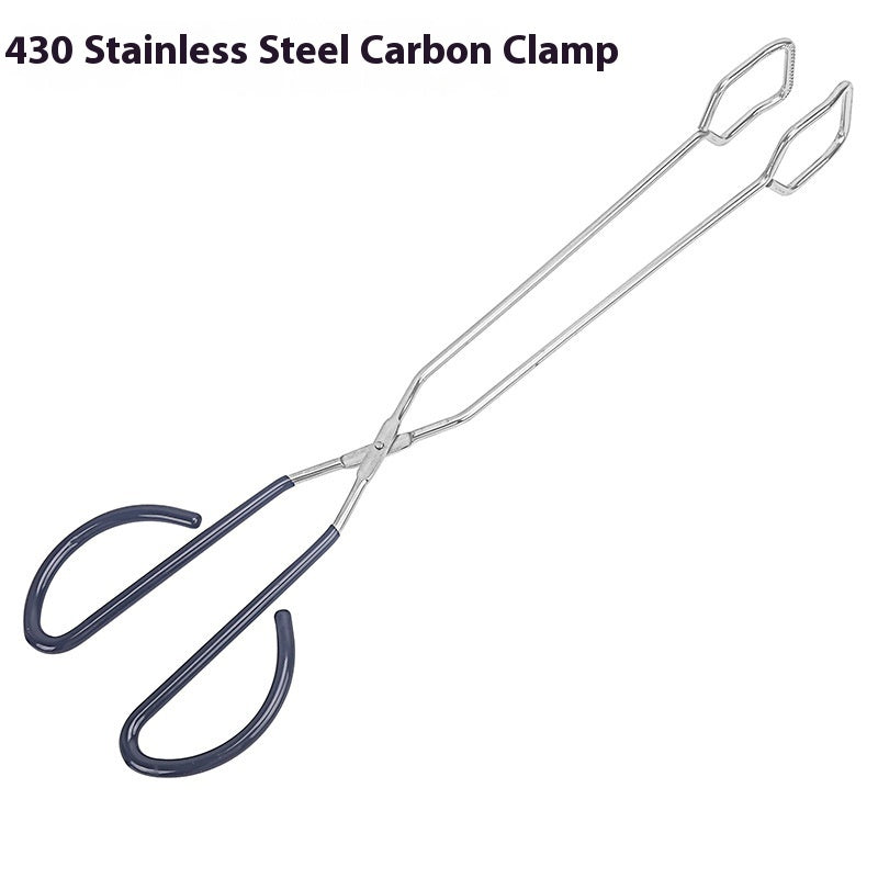 Heavy-Duty Stainless Steel & Carbon Steel Charcoal and Food Clip for BBQ Grilling