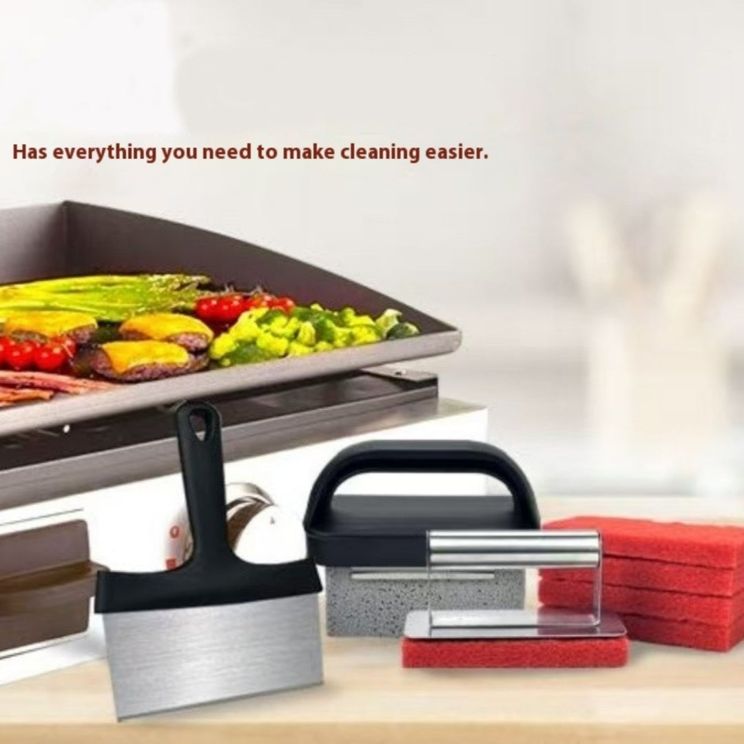 15-Piece BBQ Grill Cleaning Tool Set – Multi-Functional Grill Decontamination Kit

