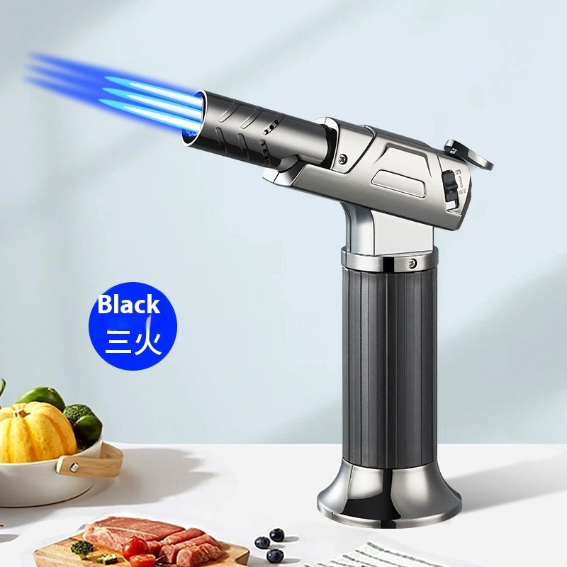 Windproof Triple & Single Flame Torch Lighter – Portable Blue Flame BBQ Igniter
