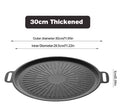 Household Non-Stick Pot Wheat Rice Stone Barbecue Plate – Carbon Steel Round Baking Tray
