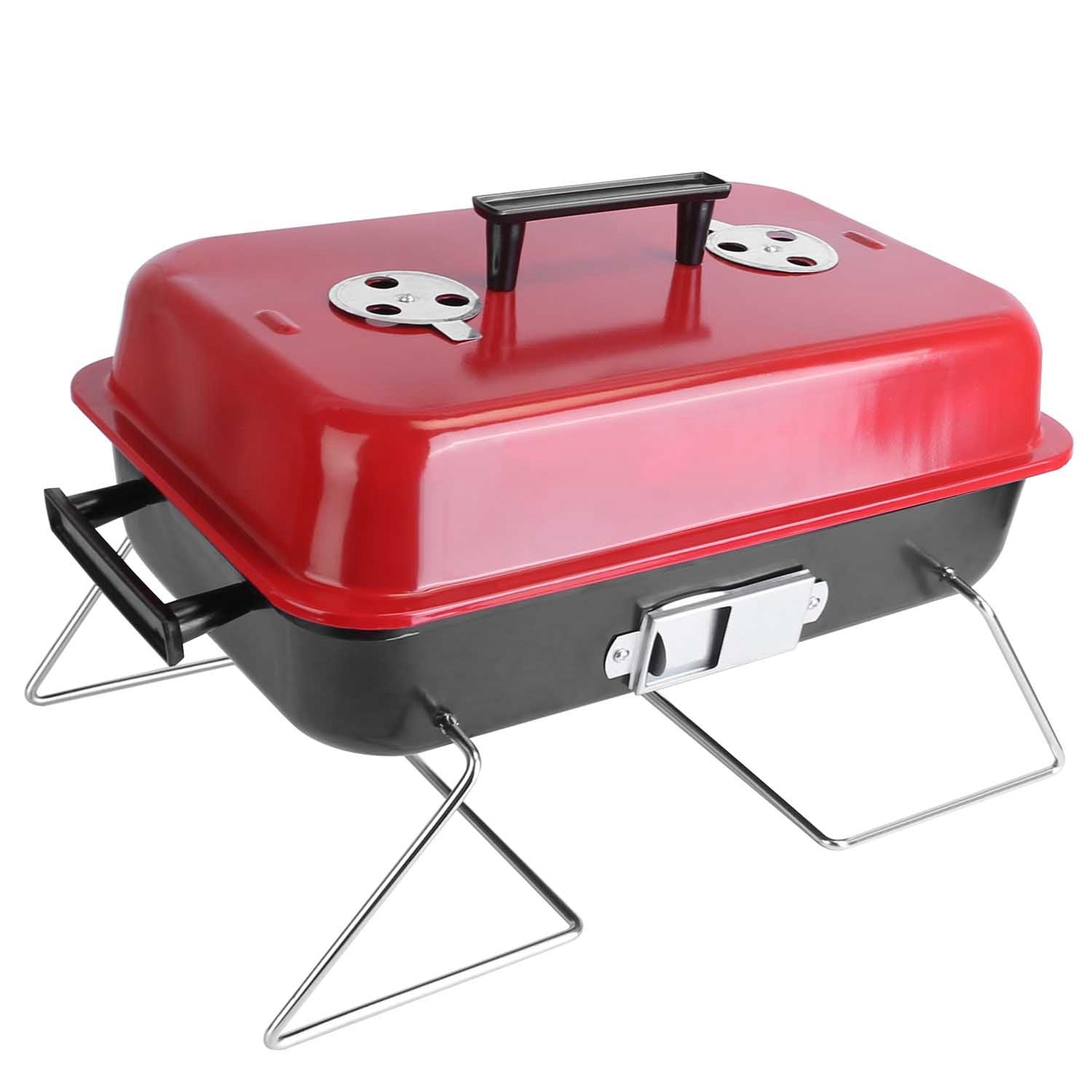 Portable Charcoal Grill with Lid – Lightweight & Foldable

