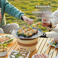 Household Non-Stick Pot Wheat Rice Stone Barbecue Plate – Carbon Steel Round Baking Tray
