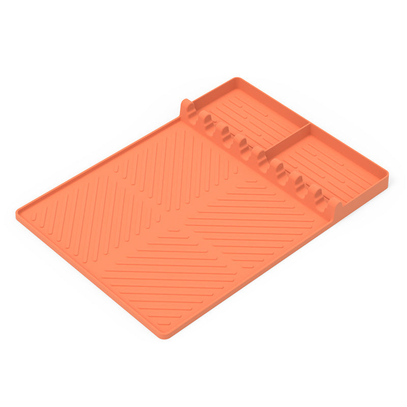 3-in-1 Silicone Grill & Oven Tool Mat – Side Shelf Protector, Griddle Rest, Roasting Pan Pad