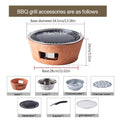 Compact Outdoor Charcoal BBQ Grill with Anti-Scalding Base
