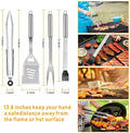 30-piece BBQ set, baking tool kit, stainless steel BBQ tools, apron gift set, BBQ tools with bag, outdoor cooking set, grilling gift set, baking utensils
