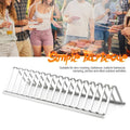 Stainless Steel Rib Rack BBQ Holder – Outdoor Grilling & Smoking Stand for Oven, Charcoal Grill & Picnic
