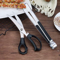 Korean BBQ Scissors and Clip Set – Stainless Steel Grill Tool Kit