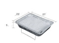 Portable BBQ Grill Set with Disposable Foil, Skewers & Charcoal for Outdoor Cooking