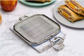  Square Stainless Steel Sandwich BBQ Grill Net for Outdoor Cooking

