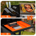 3-in-1 Silicone Grill & Oven Tool Mat – Side Shelf Protector, Griddle Rest, Roasting Pan Pad