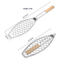 Grilled Fish Clip for BBQ – Removable Toast Clamp Tool | Iron Wire Ship-Style Grill Accessory for Household & Outdoor Cooking
