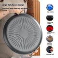 Household Non-Stick Pot Wheat Rice Stone Barbecue Plate – Carbon Steel Round Baking Tray
