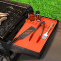 3-in-1 Silicone Grill & Oven Tool Mat – Side Shelf Protector, Griddle Rest, Roasting Pan Pad
