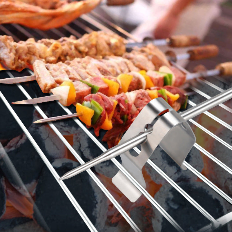 Stainless Steel Grill Thermometer Probe Clip (1–6 Pieces)
