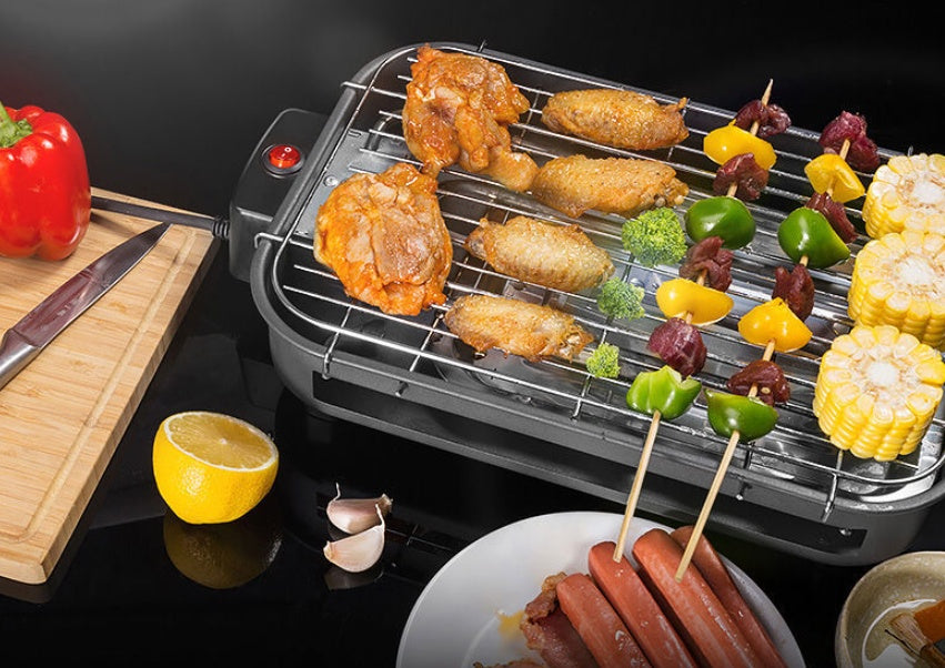  Multi-Functional Electric Bakeware with Heating Tube | 1500W Flat Grill Pan for Fast Cooking

