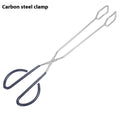 Heavy-Duty Stainless Steel & Carbon Steel Charcoal and Food Clip for BBQ Grilling