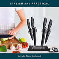 7-Piece High Carbon Stainless Steel Knife Set with Ergonomic Handles, Sharpener & Acrylic Stand – Premium Kitchen Gift Set