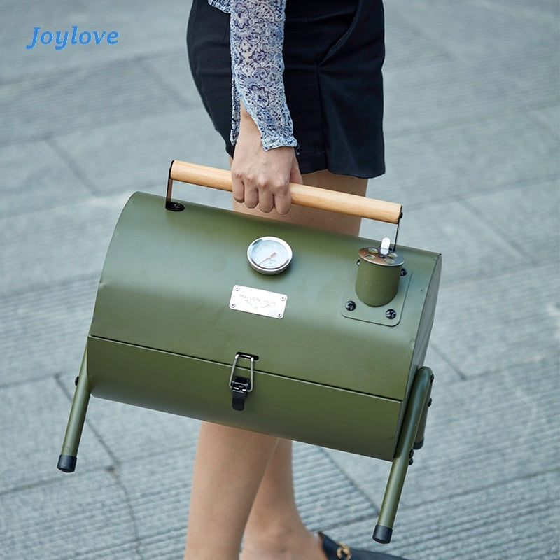 Military-Style Portable Outdoor Charcoal Grill